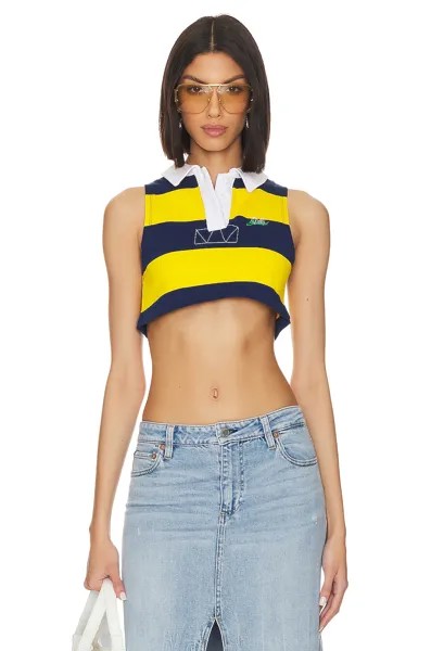 Рубашка Jaded London League Cropped Rugby, цвет Yellow & Blue