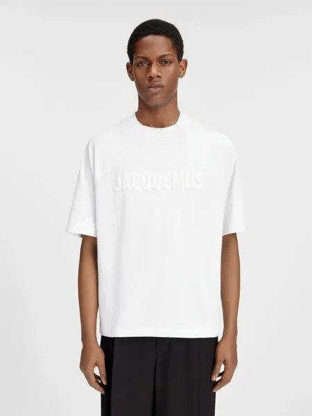 Футболка с логотипом реглан Le Typo Jacquemus, белый