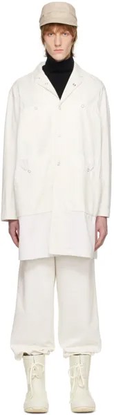 Пальто Off-White с заостренными лацканами Undercover