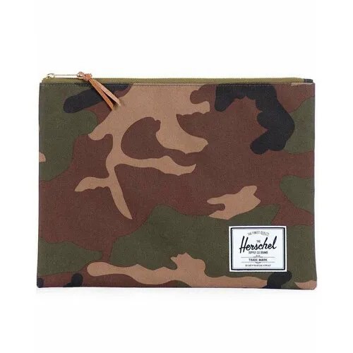 Сумка клатч Herschel, фактура тиснение, woodland camo