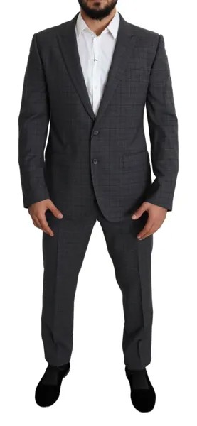DOLCE - GABBANA Костюм MARTINI Серый шерстяной мужской деловой костюм из 2 предметов EU52/US42/XL Рекомендуемая розничная цена 2800 долларов США