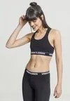 Спортивный бюстгальтер Urban Classics, черный