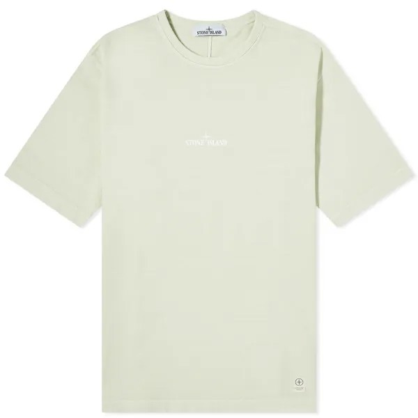 Футболка Stone Island Closed Loop Tinto Terra, светло-зеленый