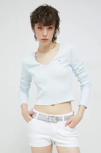 Лонгслив Tommy Jeans, синий