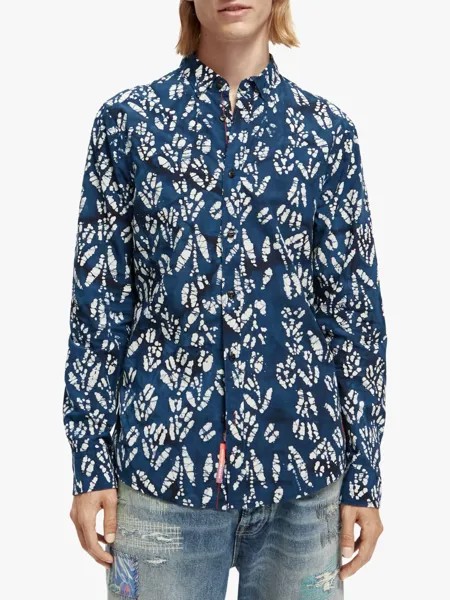 Рубашка узкого кроя из поплина с принтом Scotch & Soda, 0221 — Combo E