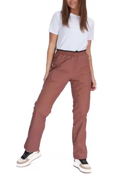 Спортивные брюки женские NoBrand AD88149 коричневые S