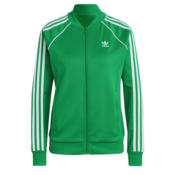 Худи на молнии Adidas ADICOLOR CLASSICS, зеленый