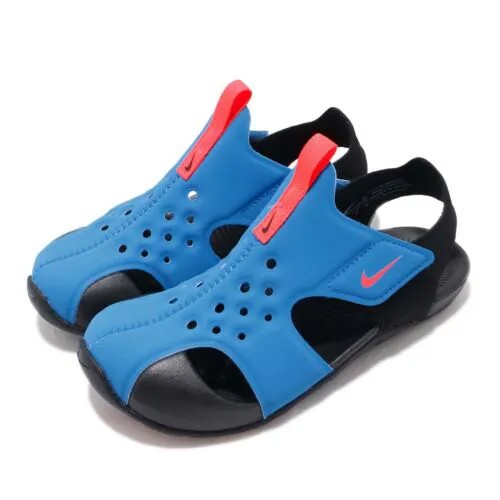 Детские сандалии для дошкольников Nike Sunray Protect 2 PS Blue Black 943826-400