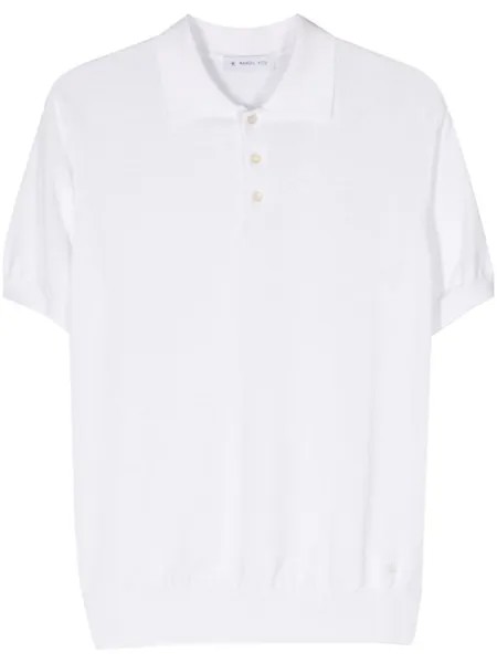 Рубашка поло с вышитым логотипом Manuel Ritz, белый