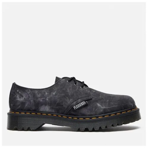 Ботинки Dr. Martens x Pleasures 1461 Bex Tie Dye чёрный, Размер 45 EU