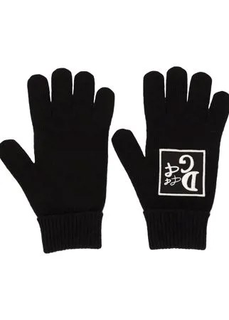 Dolce & Gabbana перчатки с вышитым логотипом
