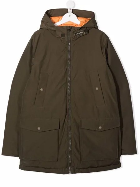 Woolrich Kids пуховик с капюшоном