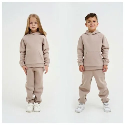 Комплект одежды Kaftan Basic line, размер 128, бежевый