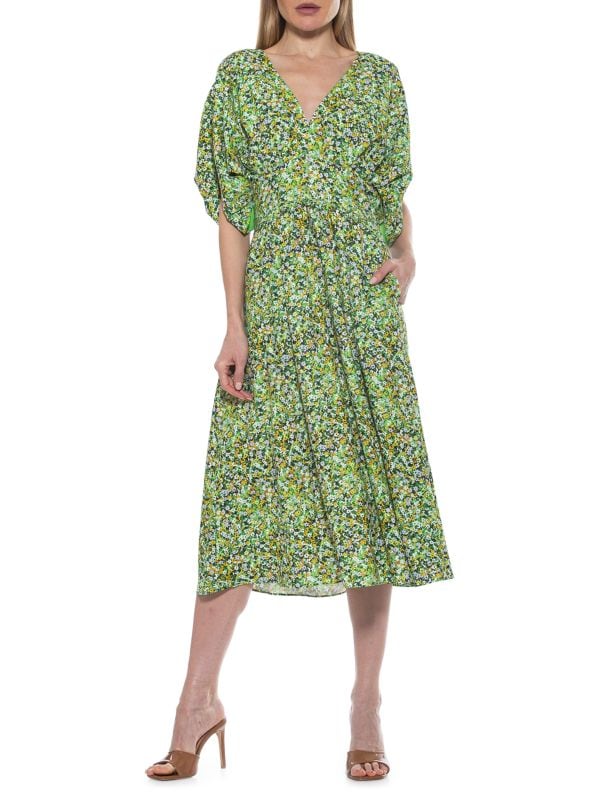 Платье миди Alexia Admor с пышной юбкой august, зеленый