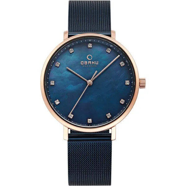 Наручные часы женские Obaku V186LXVLML синие