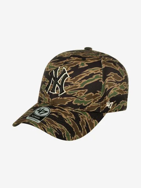 Бейсболка 47 BRAND B-DRZMV17PTP New York Yankees MLB (оливковый), Мультицвет