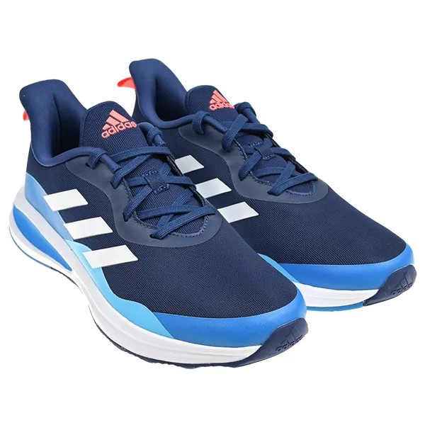 Синие кроссовки с белыми полосками Adidas детские