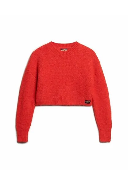 Свитшот Superdry VINTAGE TEXTURED CROP, цвет fire sky orange