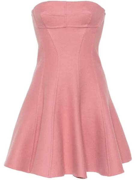 Ermanno Scervino платье мини из вирджинской шерсти, розовый