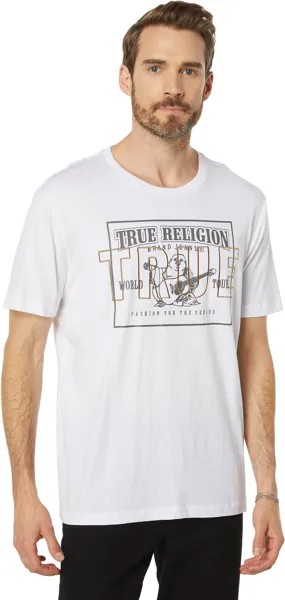 Свободная футболка с короткими рукавами True SRS True Religion, цвет Optic White