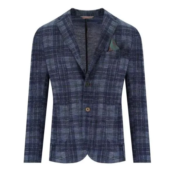 Куртка light tartan single breasted jacket Bob, синий