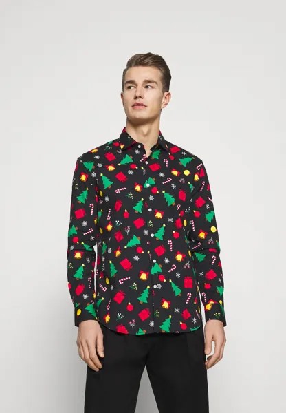 Рубашка Christmas Icons OppoSuits, черный