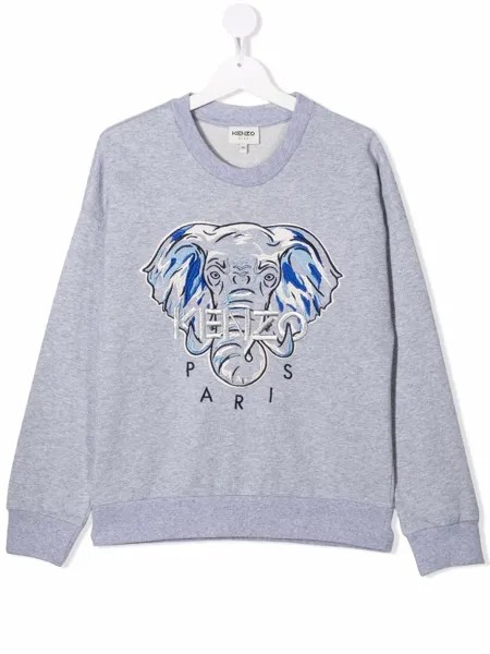 Kenzo Kids толстовка с вышитым логотипом