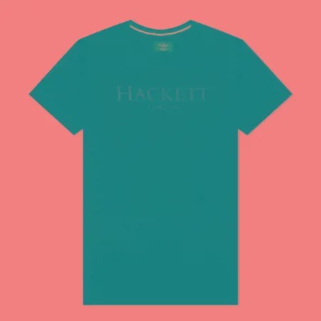 Мужская футболка Hackett London Logo, цвет чёрный, размер L