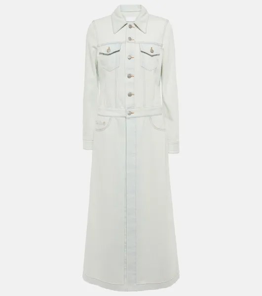 Джинсовое пальто Mm6 Maison Margiela, синий