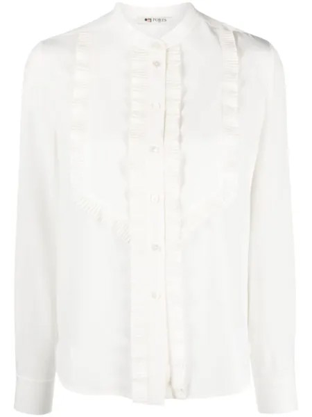 Ports 1961 шелковая рубашка с оборками, белый
