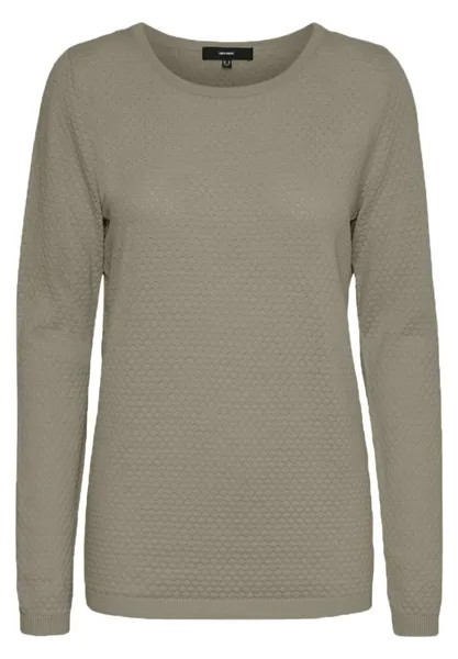 Свитшот Vero Moda VMCARE STRUCTURE LS O-NECK GA NOOS, цвет laurel oak