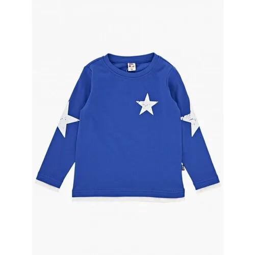 Лонгслив Mini Maxi, хлопок, размер 98, голубой