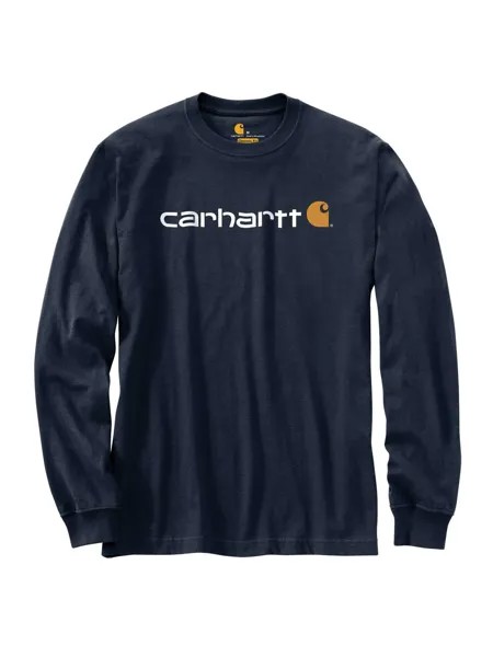 Рубашка CARHARTT Logo Long Sleeve, темно-синий