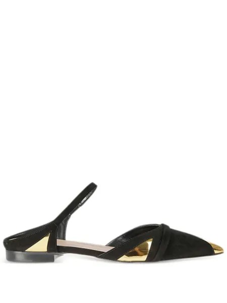 Malone Souliers панельные мюли, черный