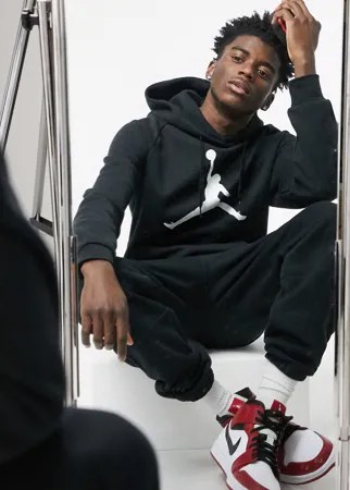 Худи из флиса с логотипом Air Jordan Jumpman-Черный цвет