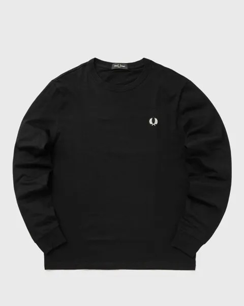 Футболка Fred Perry Long Sleeve Crew Neck T-Shirt, черный