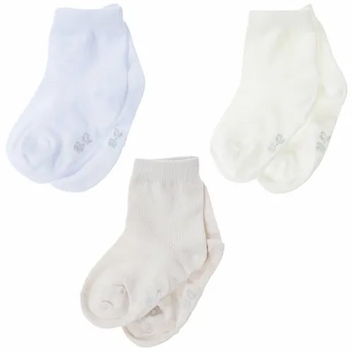 Носки RuSocks 3 пары, размер 12-14, бежевый, белый