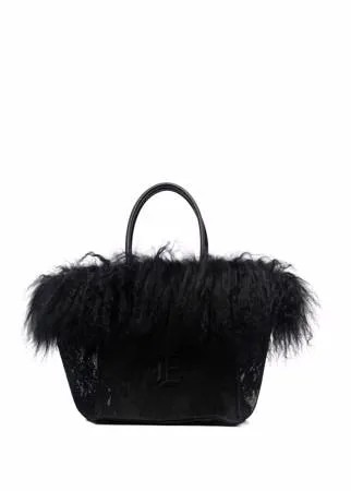 Ermanno Scervino сумка-тоут со вставкой из искусственного меха