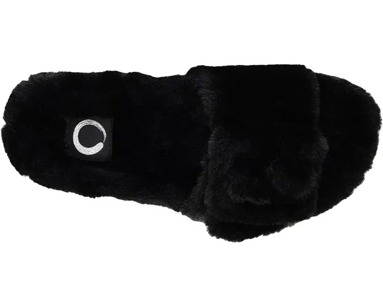 Слипперы Faux Fur Shadow Slipper Journee Collection, черный