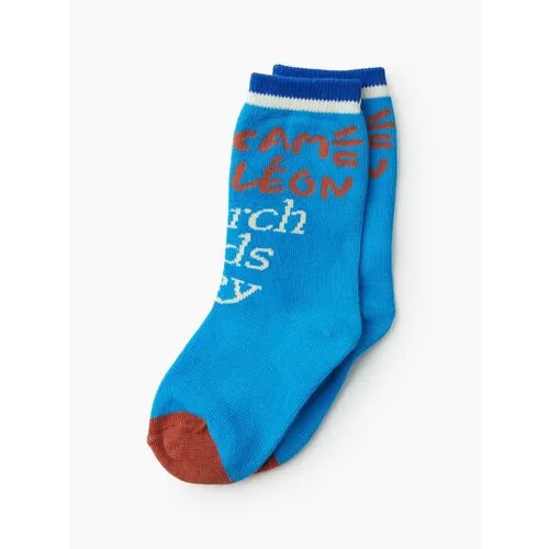 88173, Носки детские Happy Baby носки для мальчика и для девочки, синие, 14 размер