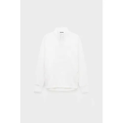 Толстовка C.P. Company metropolis series stretch fleece reverse zipped sweatshirt, размер 50, белый