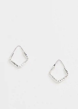Серебряные серьги геометрической формы Kingsley Ryan-Серебряный