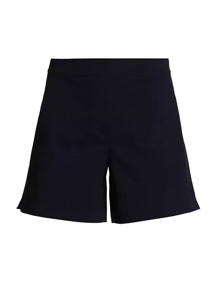 Полированные шорты из эластичного хлопка Spanx, темно-синий