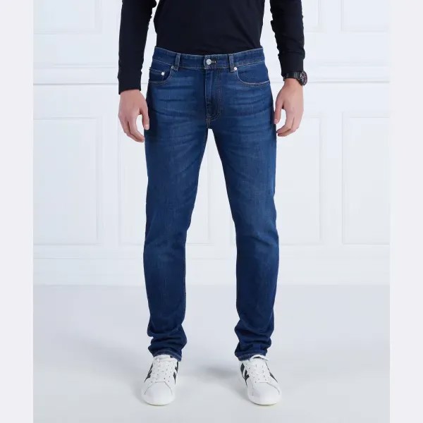 Джинсы узкого кроя Lacoste, синий