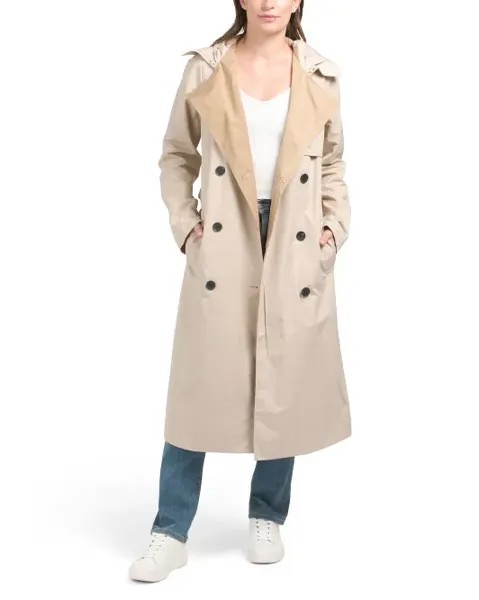 Тренч с поясом Avec Les Filles, цвет Light Khaki