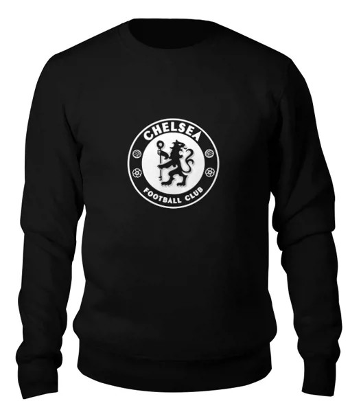 Свитшот унисекс Printio Chelsea (челси) черный XS