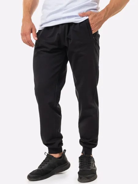 Спортивные брюки мужские HappyFox 9118 черные 52 RU