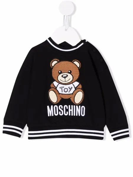 Moschino Kids embroidered-logo sweatshirt