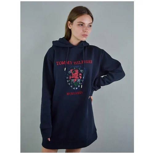 Tommy Hilfiger Платье-Худи синее (L)