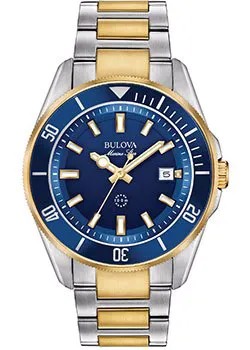 Японские наручные  мужские часы Bulova 98B334. Коллекция Marine Star